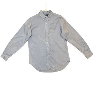 Ralph Lauren Mens Classic Fit Shirt size 16 34/35 Button Down Light Blue.